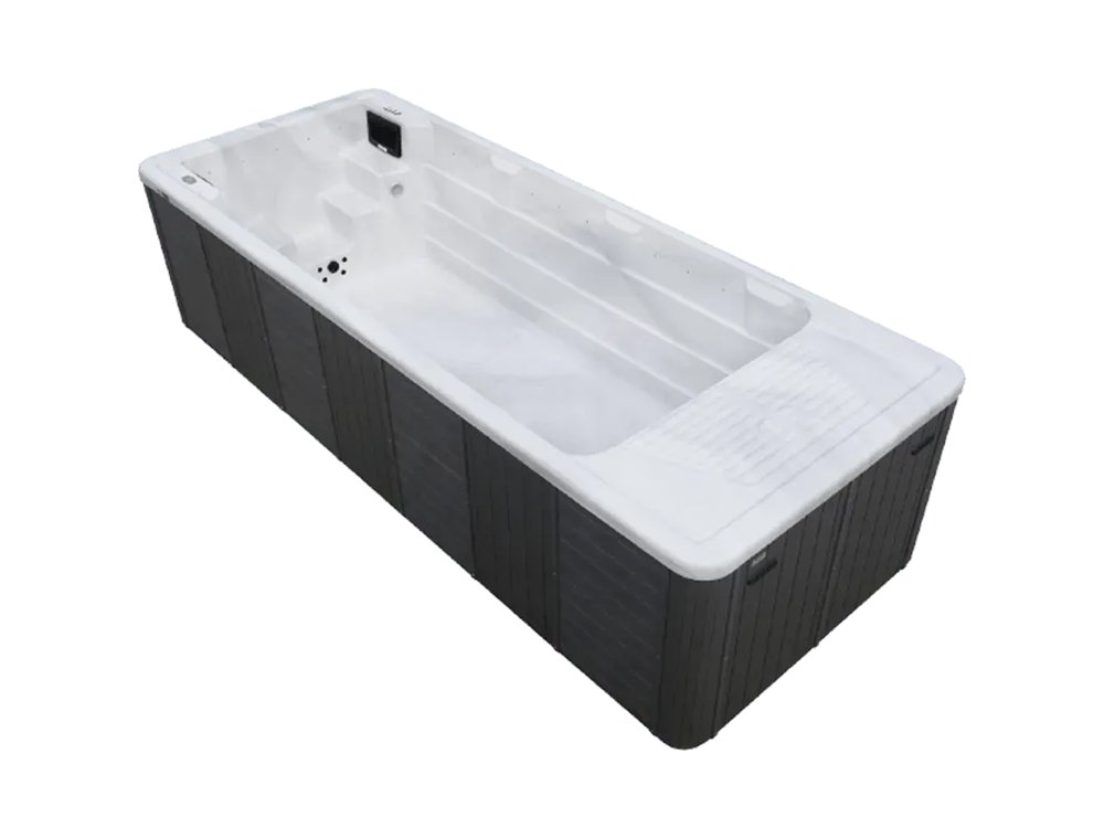 Spa Déméter vu de trois quarts avec son habillage gris